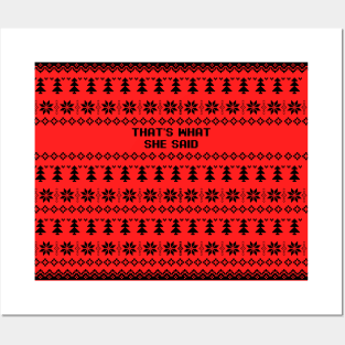 Ugly Sweater Posters and Art